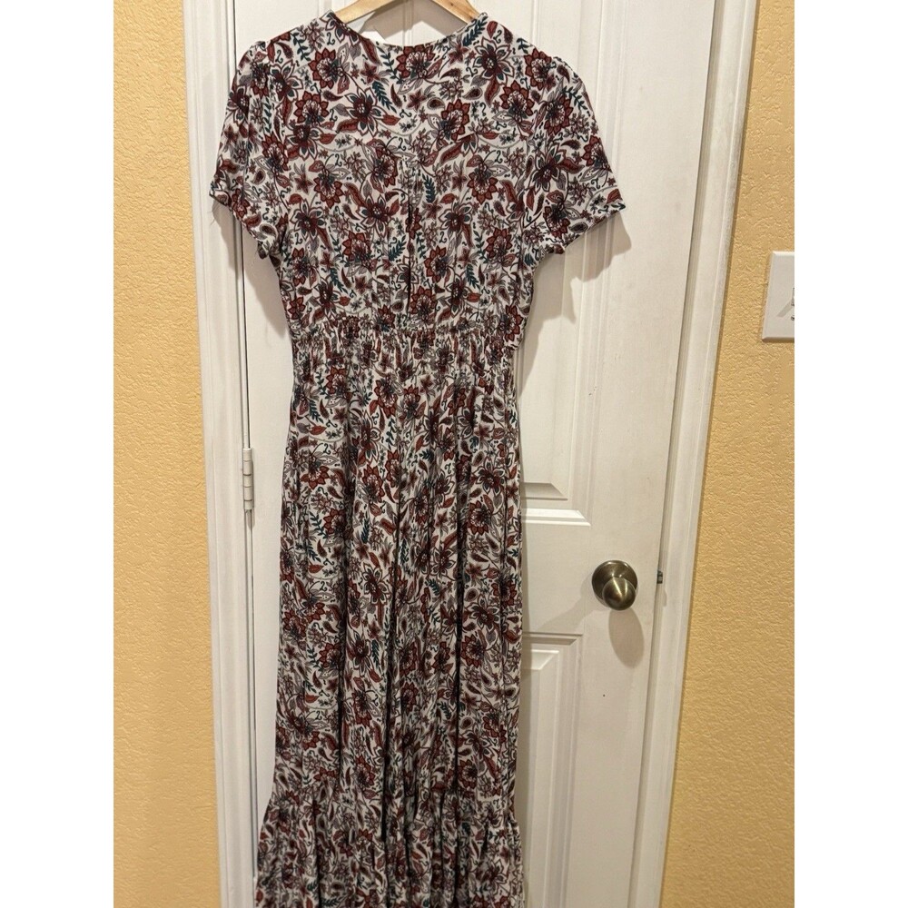 Caroline Morgan Women's Floral Boho Maxi Long Dress SIZE M - Picture 2 of 13